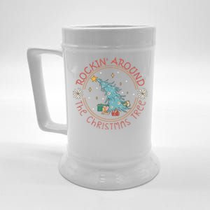 Rockin Around The Christmas Tree Funny Gift Beer Stein