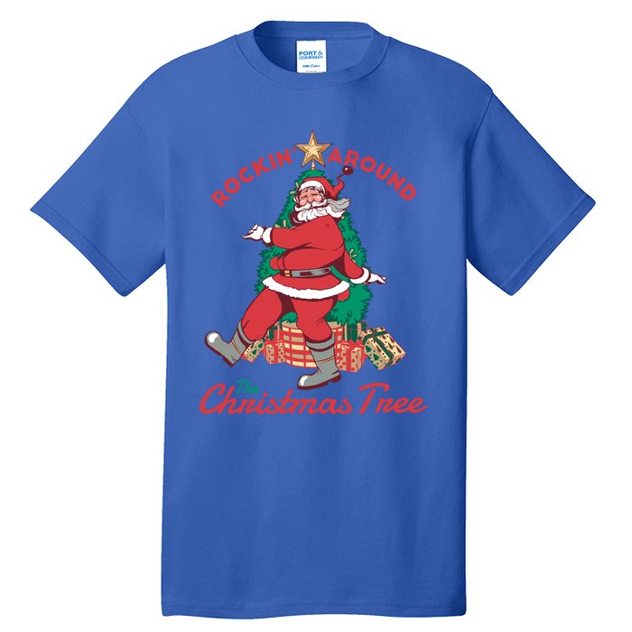 Rockin Around The Christmas Tree Vintage Christmas Gift Tall T-Shirt