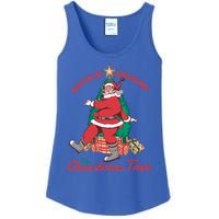 Rockin Around The Christmas Tree Vintage Christmas Gift Ladies Essential Tank