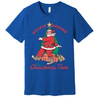 Rockin Around The Christmas Tree Vintage Christmas Gift Premium T-Shirt