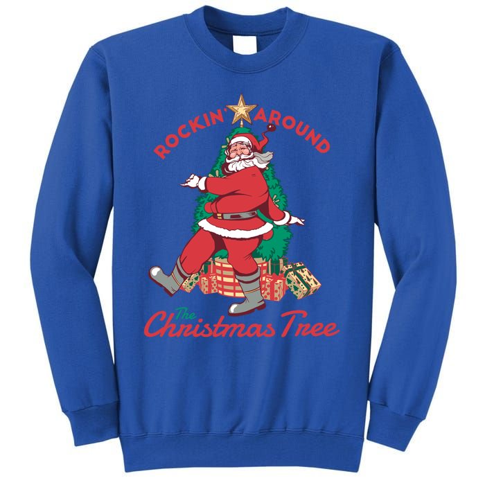 Rockin Around The Christmas Tree Vintage Christmas Gift Tall Sweatshirt