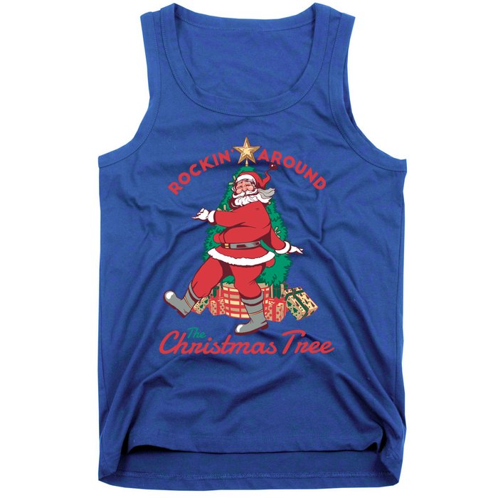 Rockin Around The Christmas Tree Vintage Christmas Gift Tank Top