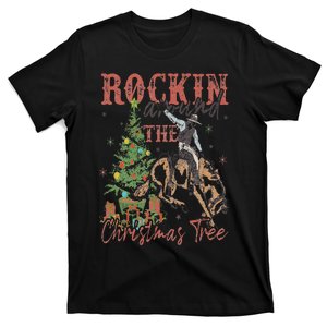 Rockin' Around The Christmas Tree Cowboy Santa Ride Horse T-Shirt