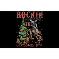 Rockin' Around The Christmas Tree Cowboy Santa Ride Horse Bumper Sticker