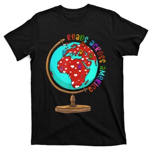 Reads Across That America Reading Lover Teacher Reader T-Shirt