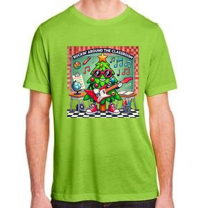 Rockin Around The Classroom Fun Christmas Tree For Teachers Gift Adult ChromaSoft Performance T-Shirt