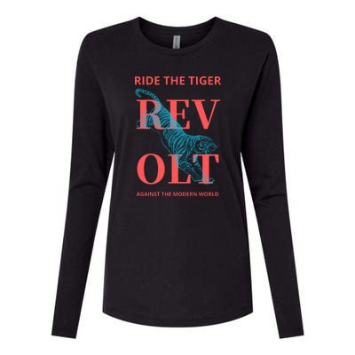 Revolt Against The Modern World Ride The Tiger Julius Evola Womens Cotton Relaxed Long Sleeve T-Shirt