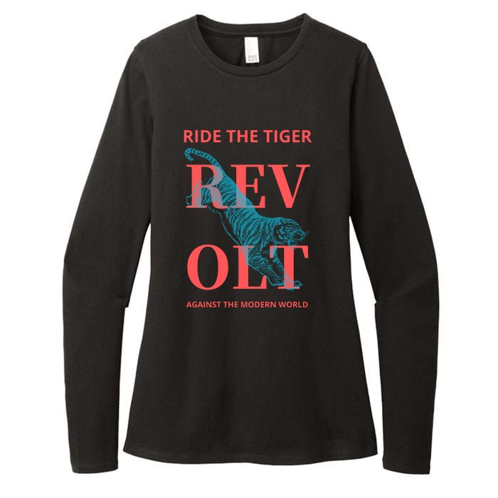 Revolt Against The Modern World Ride The Tiger Julius Evola Womens CVC Long Sleeve Shirt