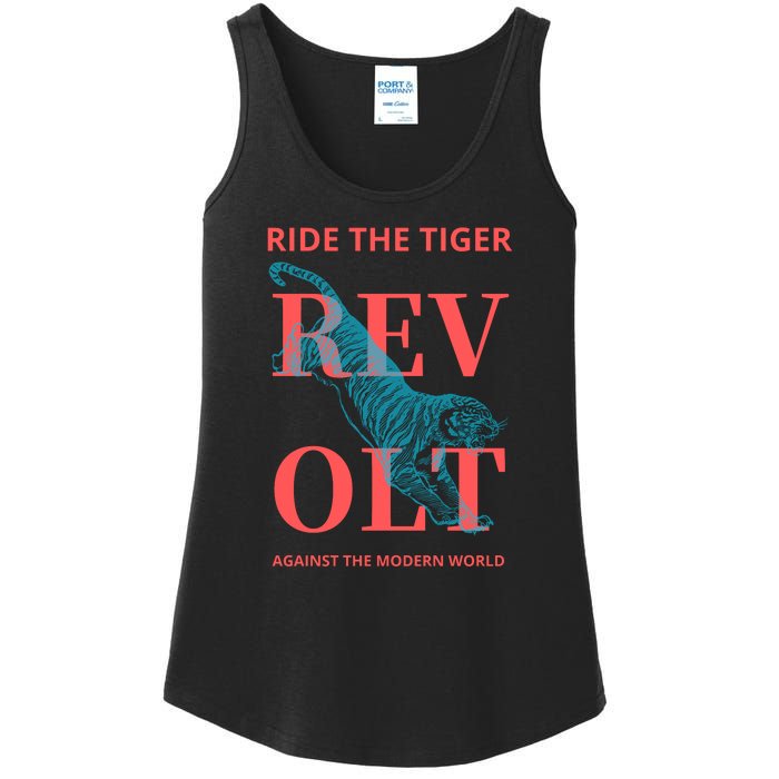 Revolt Against The Modern World Ride The Tiger Julius Evola Ladies Essential Tank