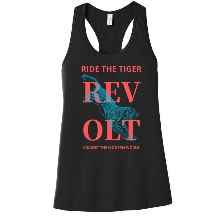 Revolt Against The Modern World Ride The Tiger Julius Evola Women's Racerback Tank