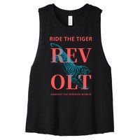 Revolt Against The Modern World Ride The Tiger Julius Evola Women's Racerback Cropped Tank