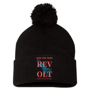 Revolt Against The Modern World Ride The Tiger Julius Evola Pom Pom 12in Knit Beanie