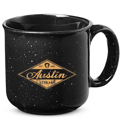 Retro Austin Texas Vintage Guitar Graphic Music Souvenir 15oz Campfire Ceramic Mug