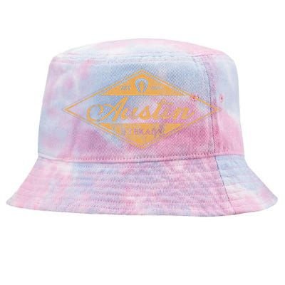 Retro Austin Texas Vintage Guitar Graphic Music Souvenir Tie-Dyed Bucket Hat