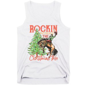 Rocking Around The Christmas Tree Christmas Cow Horse Tank Top