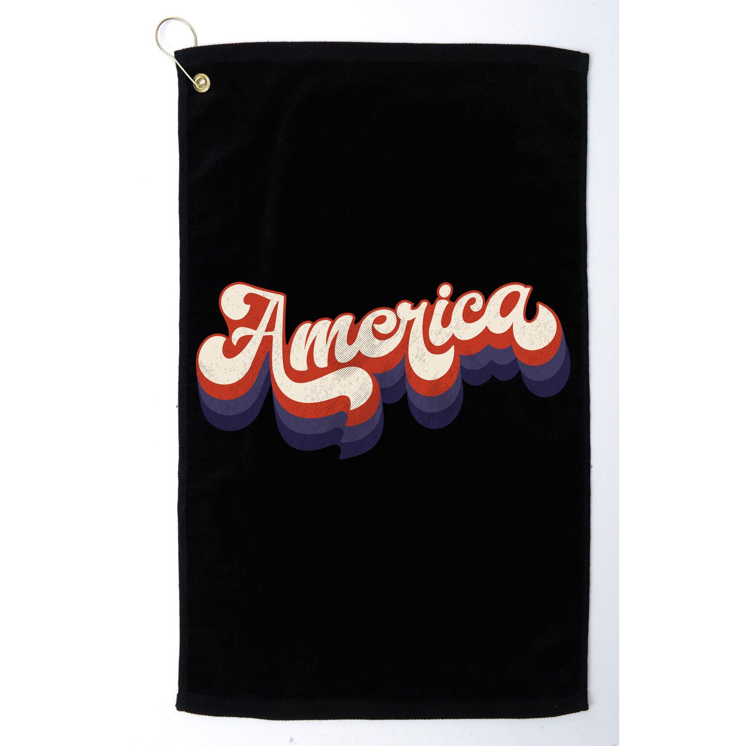 Retro America USA Vintage 4th Of July Golf Towel