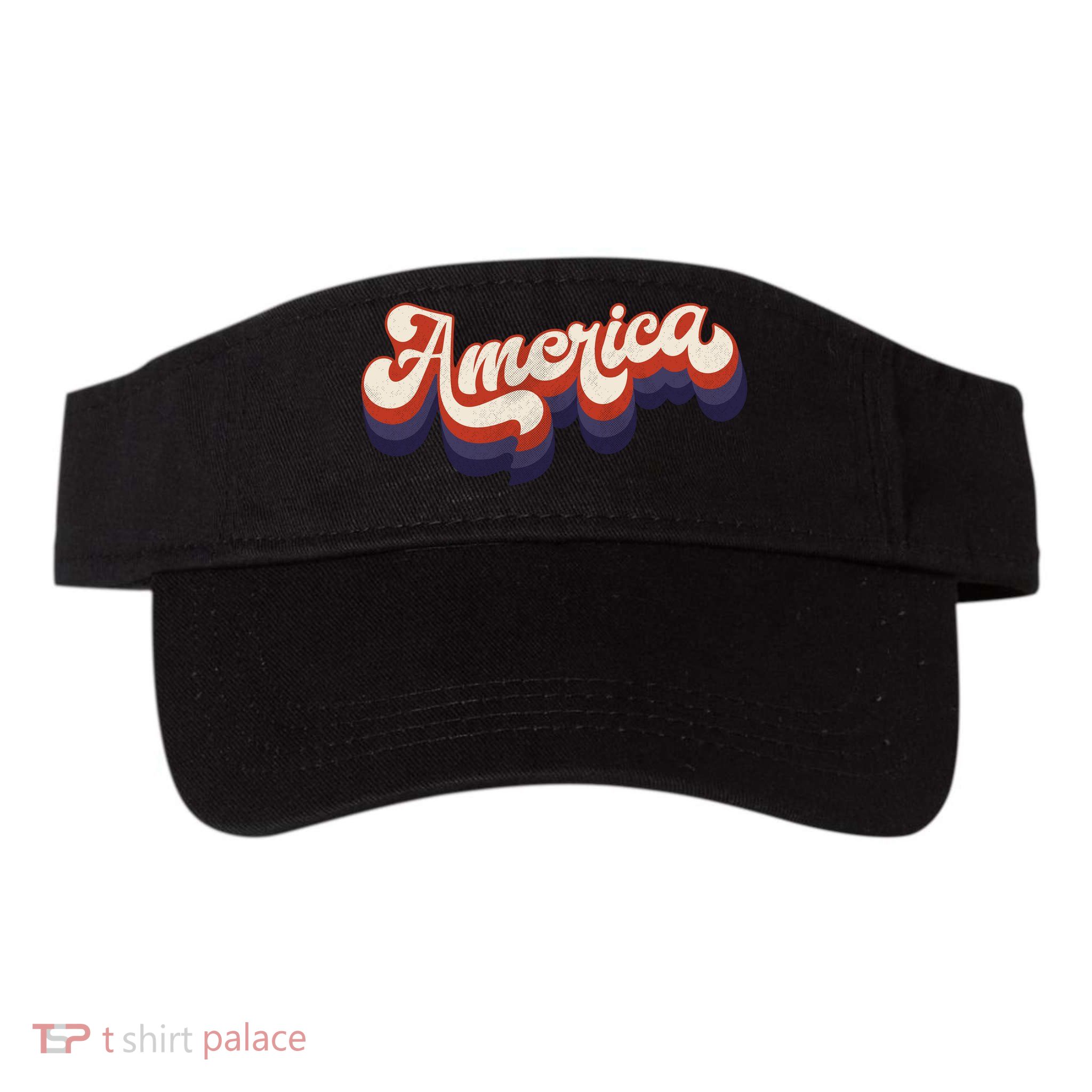 Retro America USA Vintage 4th Of July Visor