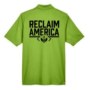 Reclaim America USA Eagle Republican Conservative (On Back) Men's Origin Performance Pique Polo