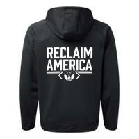 Reclaim America USA Eagle Republican Conservative (On Back) Performance Fleece Hoodie