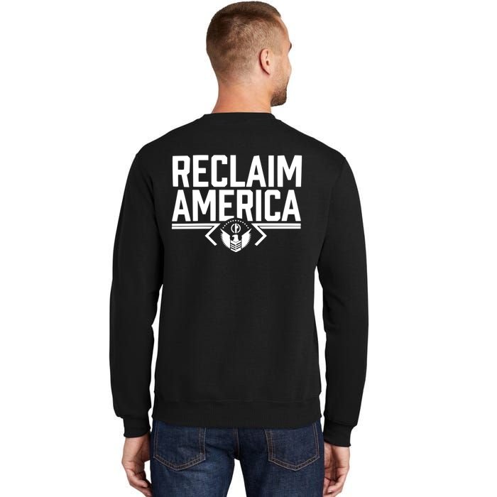 Reclaim America USA Eagle Republican Conservative (On Back) Sweatshirt