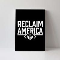 Reclaim America USA Eagle Republican Conservative (On Back) Canvas