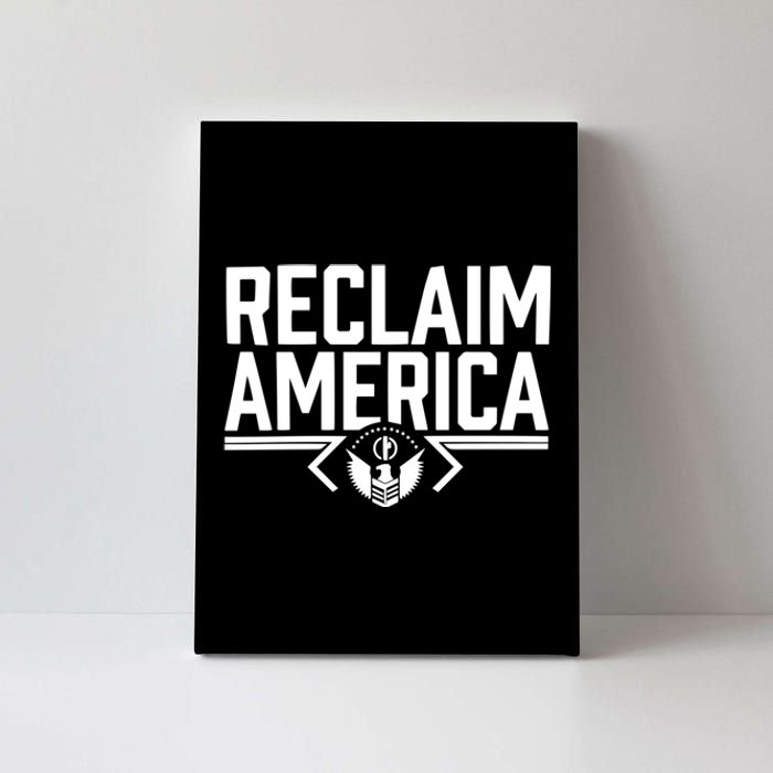 Reclaim America USA Eagle Republican Conservative (On Back) Canvas