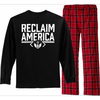 Reclaim America USA Eagle Republican Conservative (On Back) Long Sleeve Pajama Set