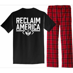 Reclaim America USA Eagle Republican Conservative (On Back) Pajama Set