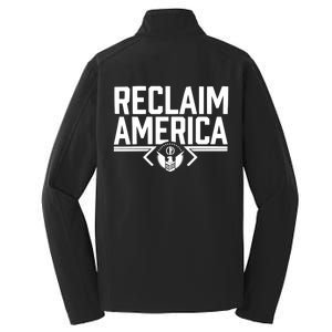 Reclaim America USA Eagle Republican Conservative (On Back) Core Soft Shell Jacket