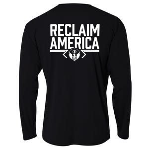 Reclaim America USA Eagle Republican Conservative (On Back) Cooling Performance Long Sleeve Crew