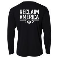 Reclaim America USA Eagle Republican Conservative (On Back) Cooling Performance Long Sleeve Crew