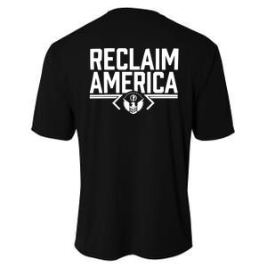 Reclaim America USA Eagle Republican Conservative (On Back) Performance Sprint T-Shirt