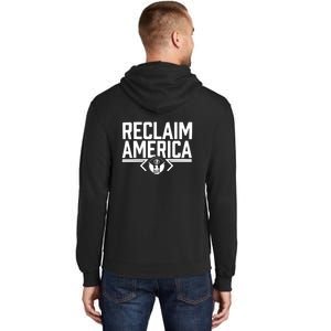 Reclaim America USA Eagle Republican Conservative (On Back) Tall Hoodie