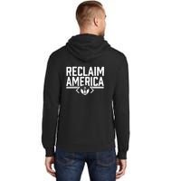 Reclaim America USA Eagle Republican Conservative (On Back) Tall Hoodie