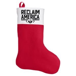 Reclaim America USA Eagle Republican Conservative (On Back) Felt Holiday Christmas Stocking