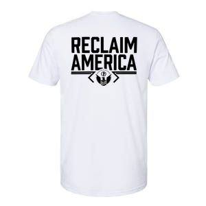 Reclaim America USA Eagle Republican Conservative (On Back) Softstyle CVC T-Shirt