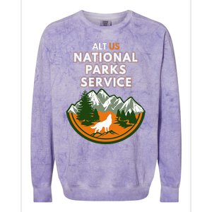 Resist Alt Us National Parks Service Colorblast Crewneck Sweatshirt