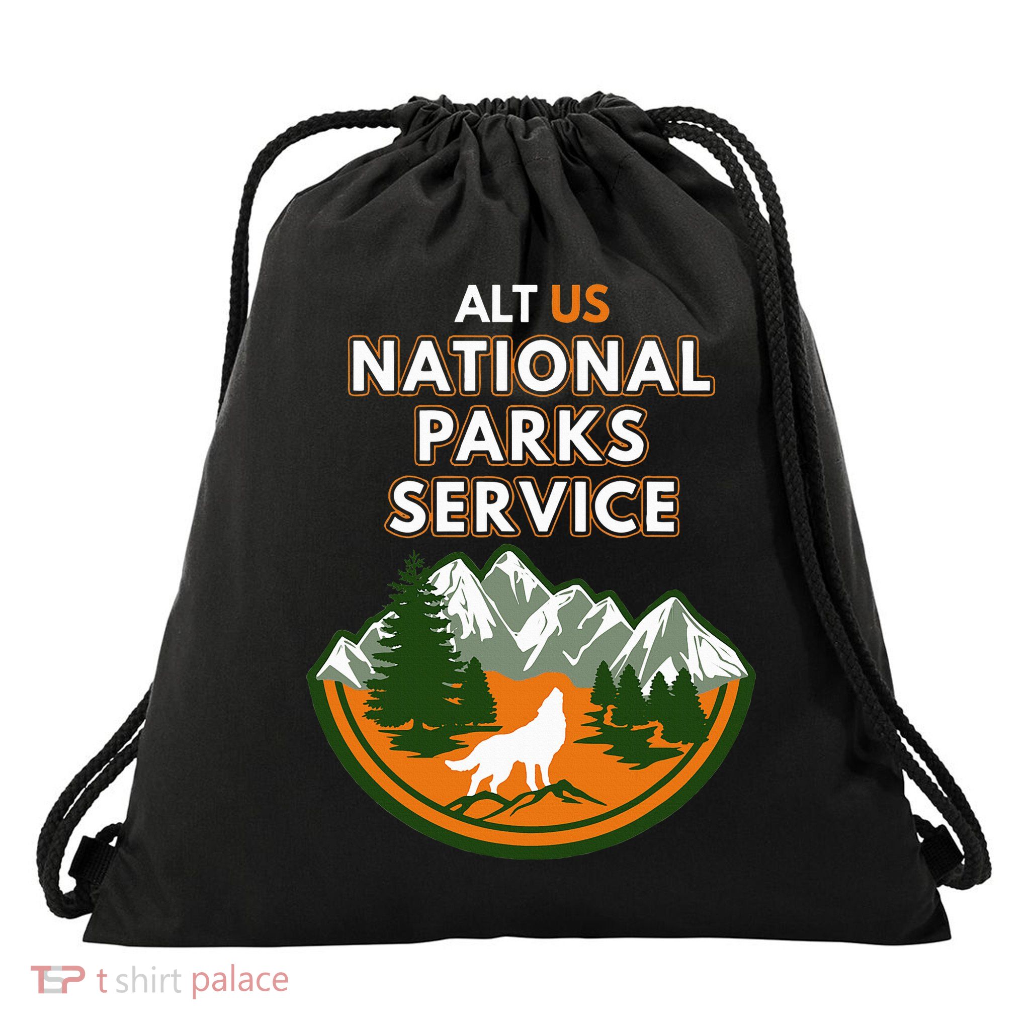 Resist Alt Us National Parks Service Drawstring Bag