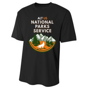 Resist Alt Us National Parks Service Performance Sprint T-Shirt