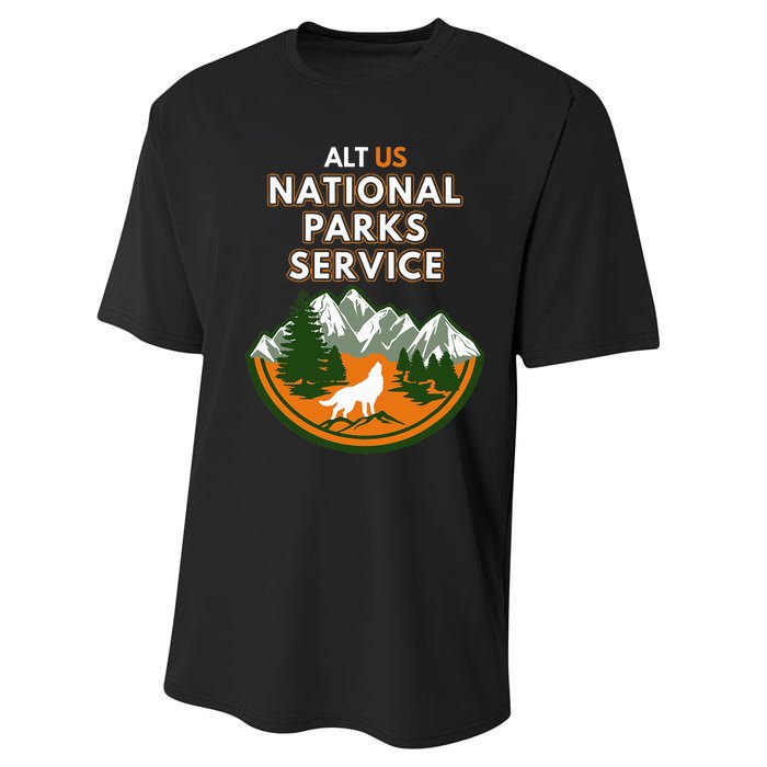 Resist Alt Us National Parks Service Performance Sprint T-Shirt