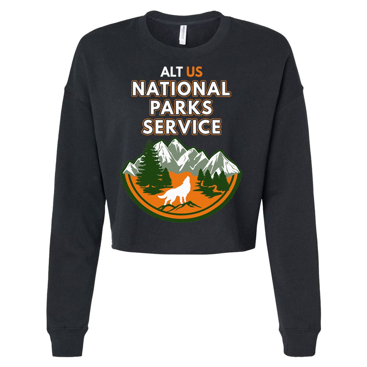Resist Alt Us National Parks Service Cropped Pullover Crew