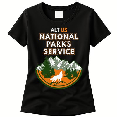 Resist Alt Us National Parks Service Womens T-Shirt