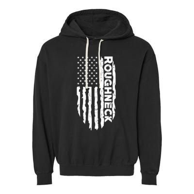 Roughneck - American US Flag Oilfield Patriot Garment-Dyed Fleece Hoodie