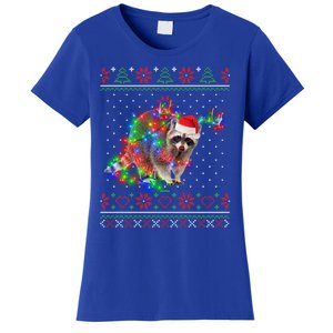 Raccoon Animal Ugly Sweater Christmas Puppy Animal Lover Cute Gift Women's T-Shirt