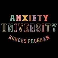 Retro Anxiety University Honors Program Drawstring Bag