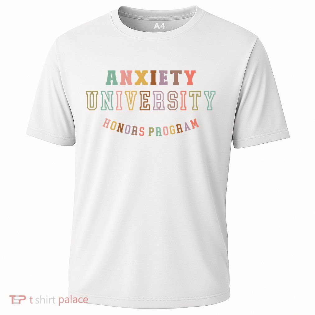 Retro Anxiety University Honors Program Cooling Performance Crew T-Shirt