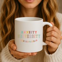 Retro Anxiety University Honors Program Coffee Mug