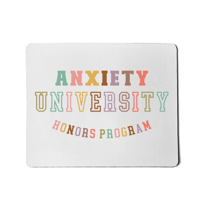 Retro Anxiety University Honors Program Mousepad