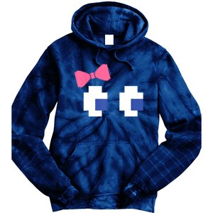 Retro Arcade Video Game Girl Ghost Halloween Ribbon Tie Dye Hoodie