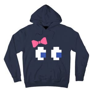 Retro Arcade Video Game Girl Ghost Halloween Ribbon Tall Hoodie